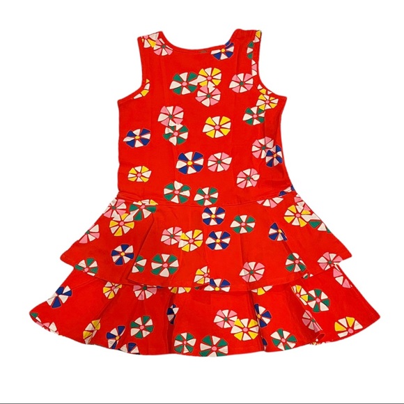 NEW Hanna Andersson Ruffled Tank Dress size 8 Red - Picture 2 of 6